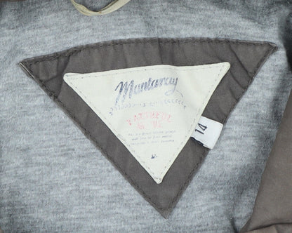 Mantaray Women's Brown Parka Jacket Size 14 Hooded