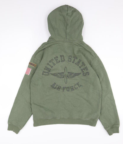 Topshop Green Air Force Hoodie, Size 10, Casual Wear
