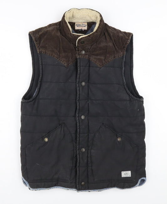 Mens UK Size S Tommy Hilfiger Denim Black Puffer Jacket