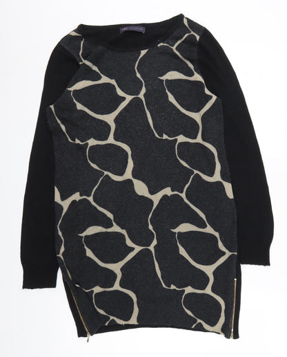 Womens UK Size 12 Marks and Spencer Black Tunic Blouse