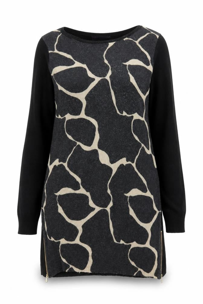Womens UK Size 12 Marks and Spencer Black Tunic Blouse