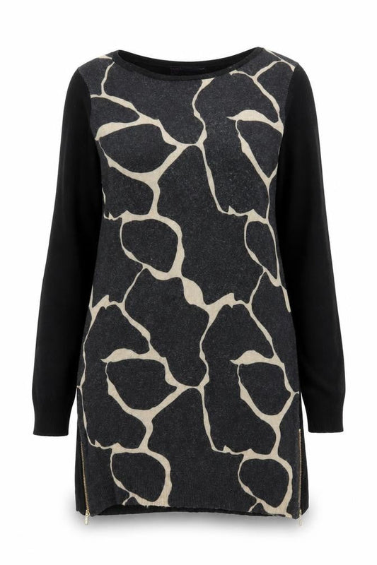 Womens UK Size 12 Marks and Spencer Black Tunic Blouse