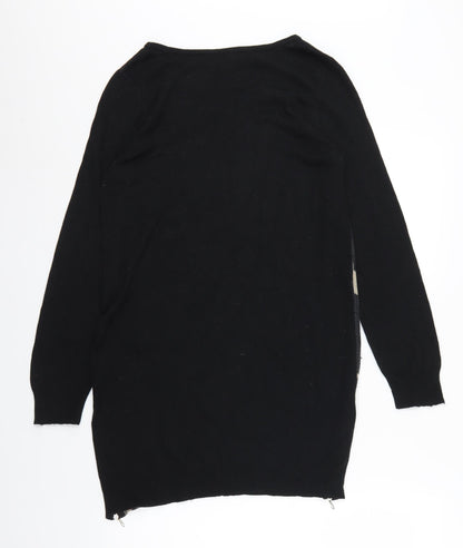 Womens UK Size 12 Marks and Spencer Black Tunic Blouse