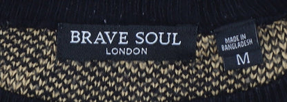 Womens UK Size M Brave Soul Beige Pullover Jumper