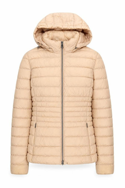 Womens UK Size 12 Geox Beige Puffer Jacket