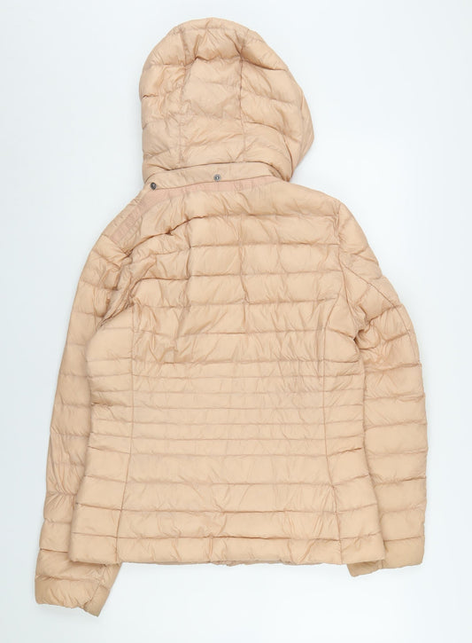 Womens UK Size 12 Geox Beige Puffer Jacket