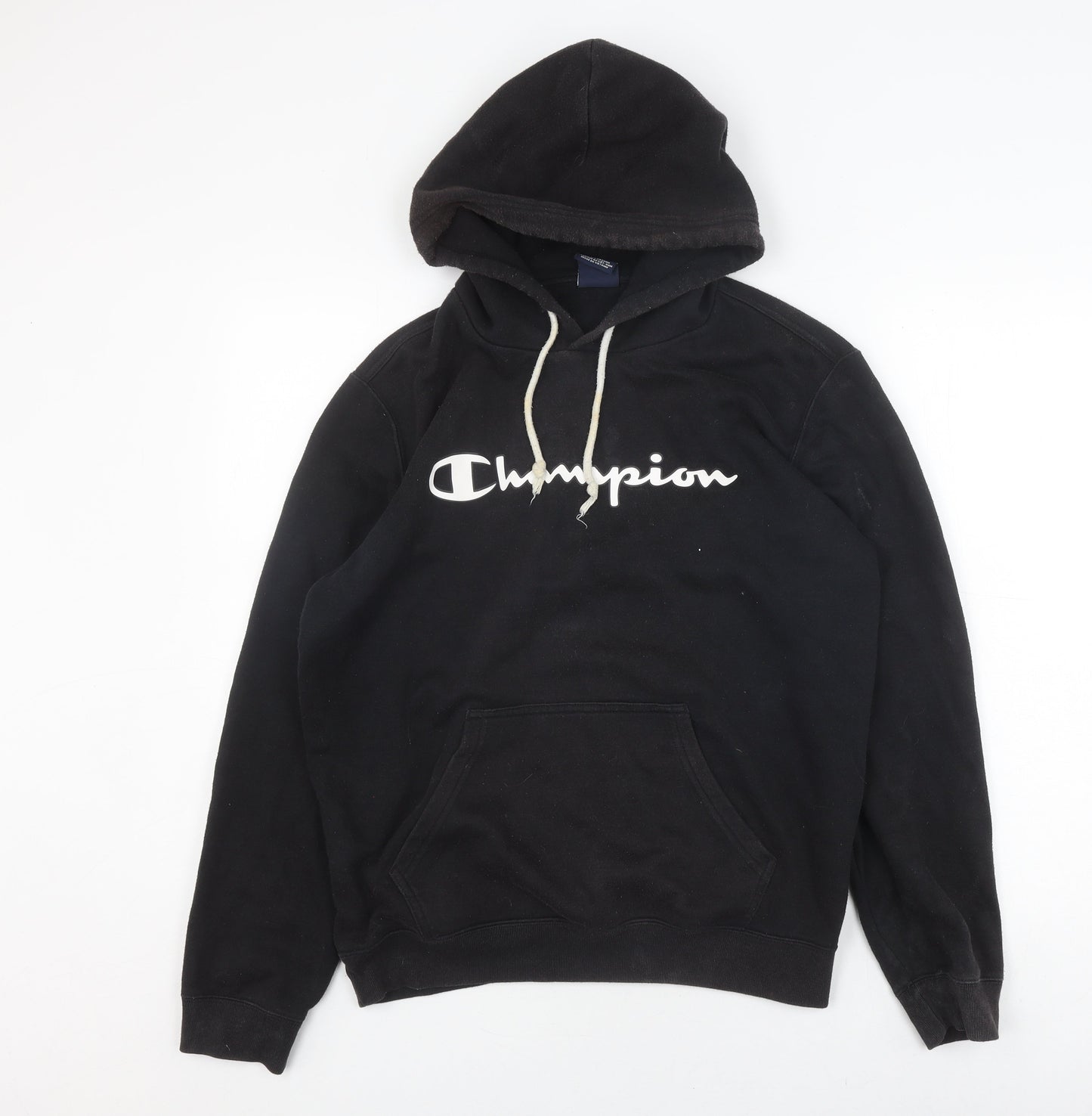 Unisex Adults UK Size M Champion Black Pullover Hoodie