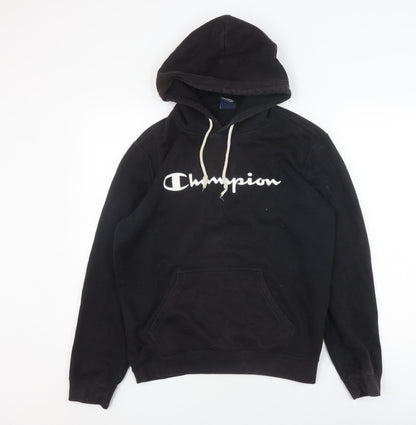 Unisex Adults UK Size M Champion Black Pullover Hoodie