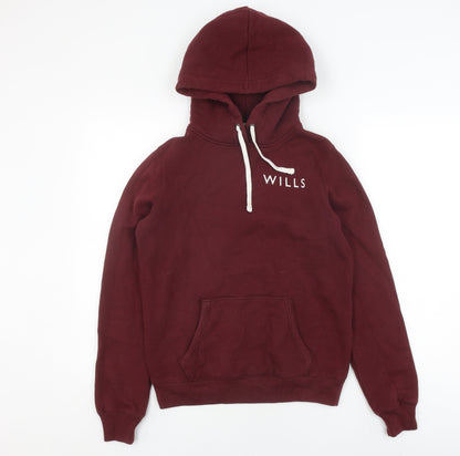 Womens UK Size 10 Jack Wills Red Pullover Hoodie