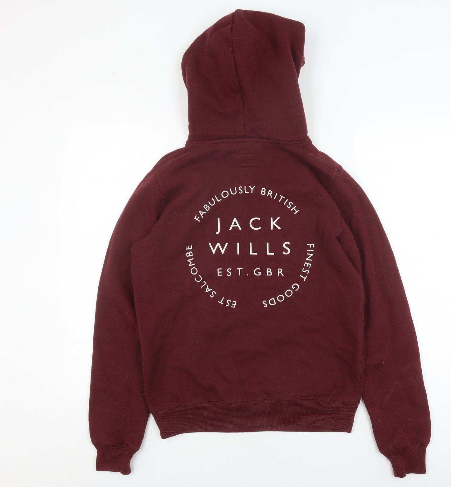 Womens UK Size 10 Jack Wills Red Pullover Hoodie
