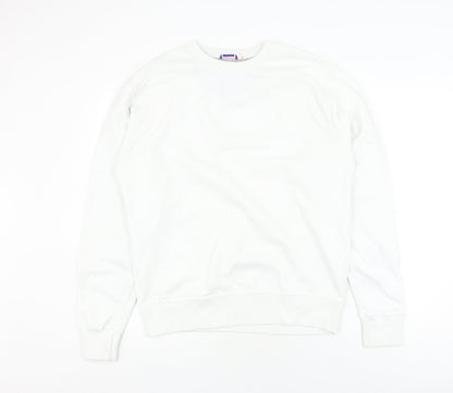 Champion White Unisex M Pullover Sweatshirt