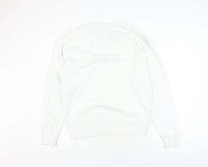 Champion White Unisex M Pullover Sweatshirt
