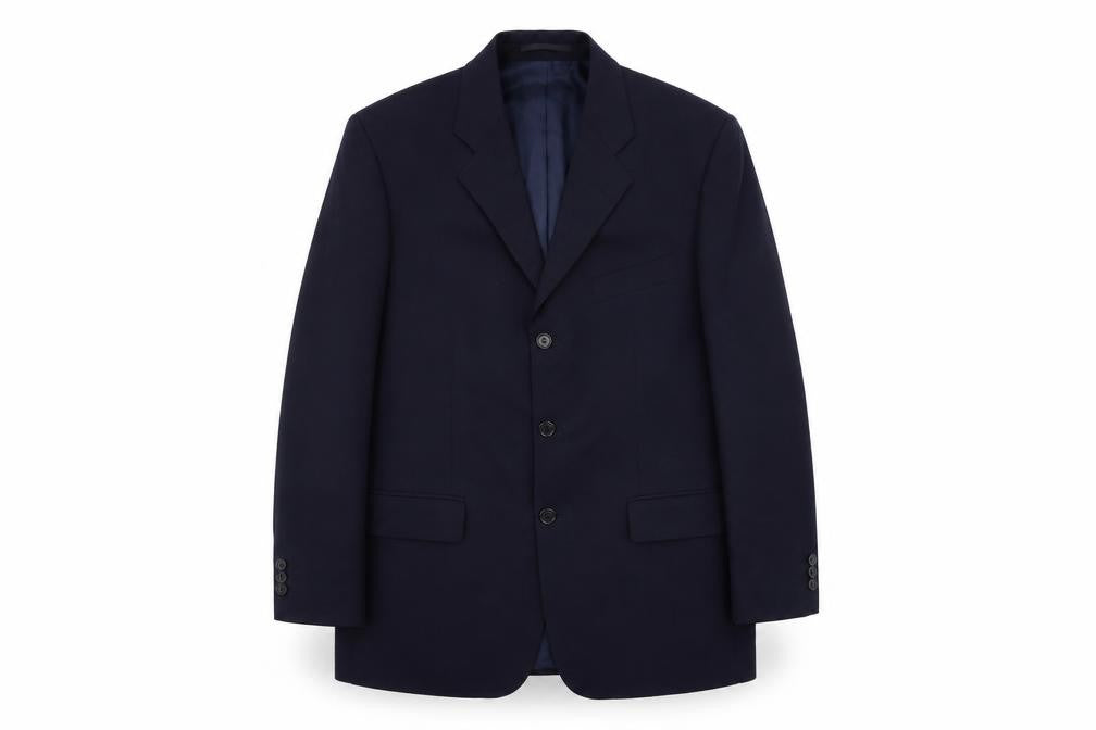 Mens UK Size 40 Woolmark Regular Black Suit Jacket