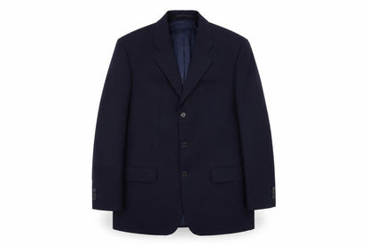 Mens UK Size 40 Woolmark Regular Black Suit Jacket