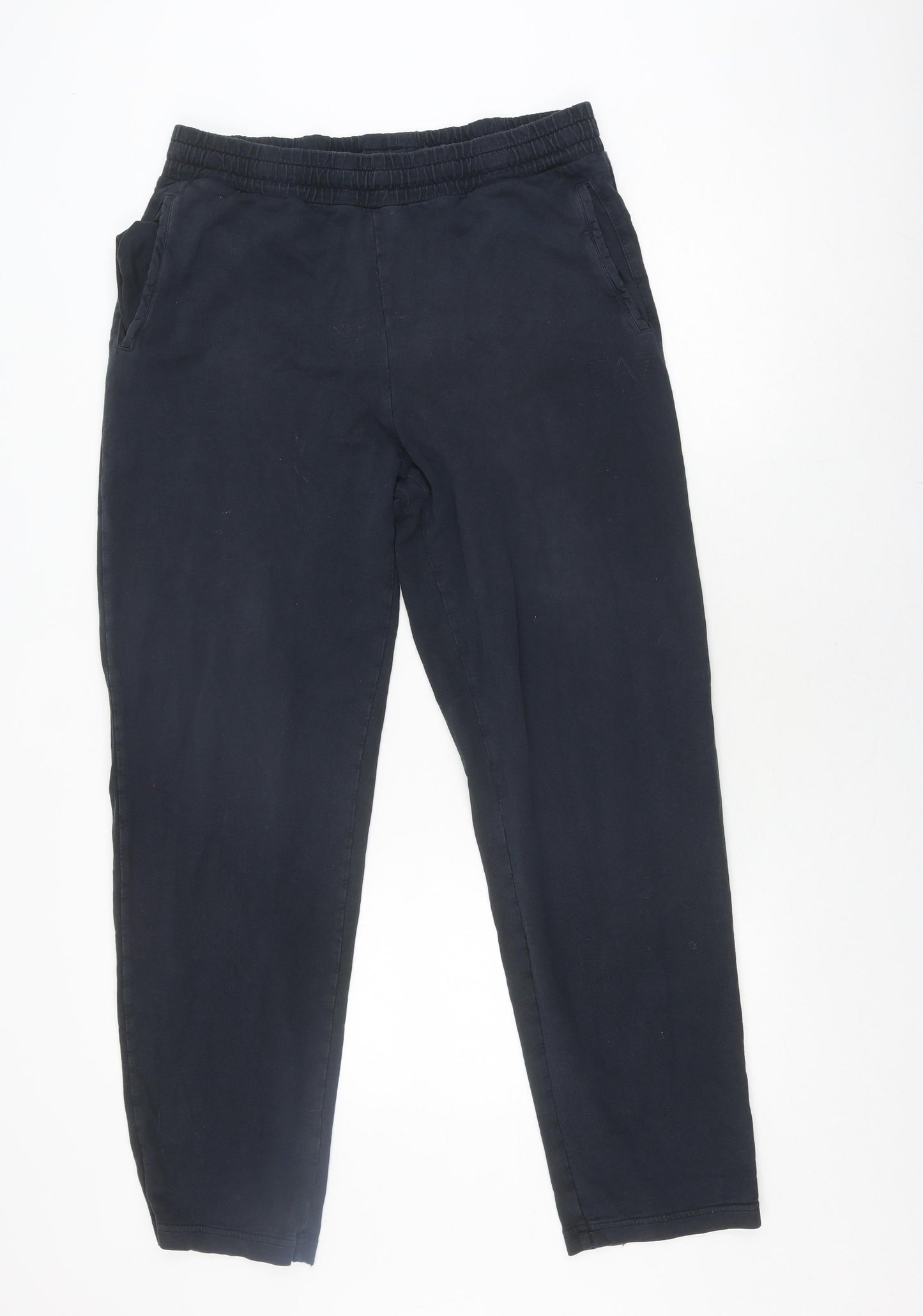 Emporio Armani Men's Black Joggers, Size S, Stylish Gym Wear