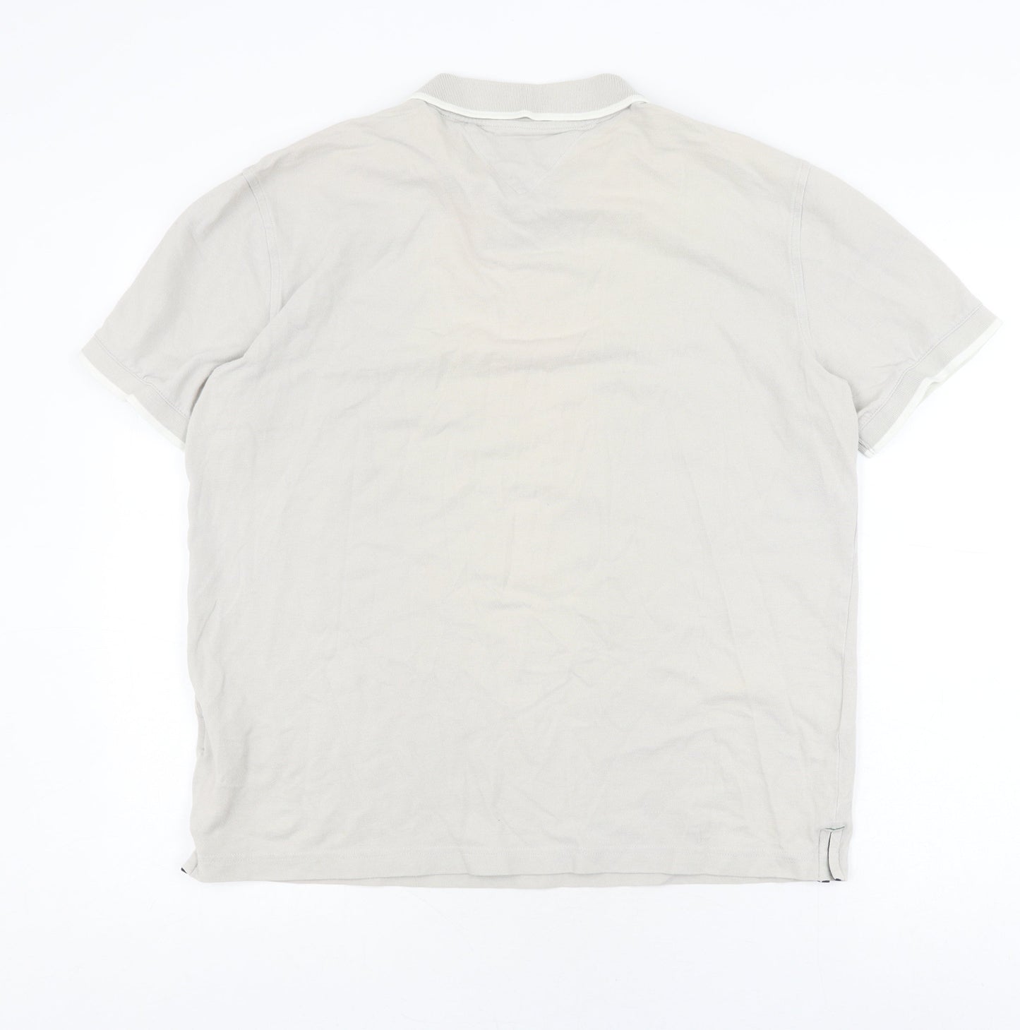 Tommy Hilfiger Men's Ivory XL Polo Shirt