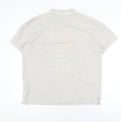 Tommy Hilfiger Men's Ivory XL Polo Shirt