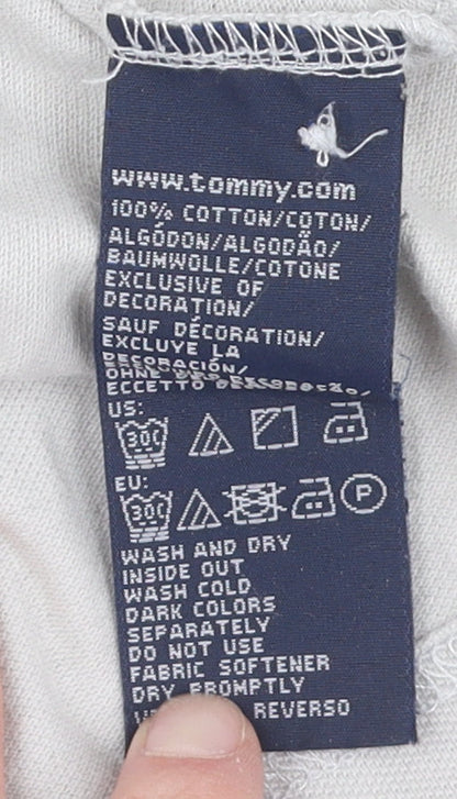 Tommy Hilfiger Men's Ivory XL Polo Shirt