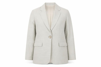 Womens UK Size 6 Massimo Dutti Beige Basic Jacket