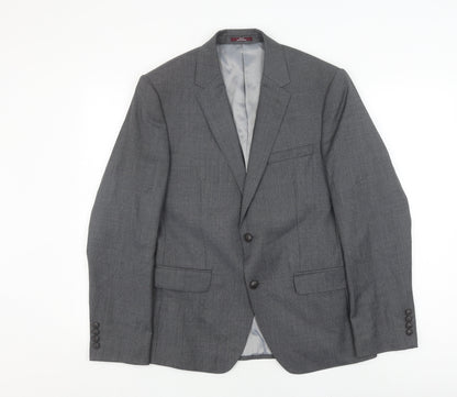 Mens UK Size 40 Marks and Spencer Regular Grey Suit Jacket