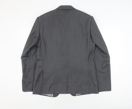 Mens UK Size 40 Marks and Spencer Regular Grey Suit Jacket