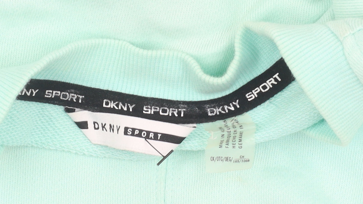 DKNY Women's Green Pullover Sweatshirt Size S