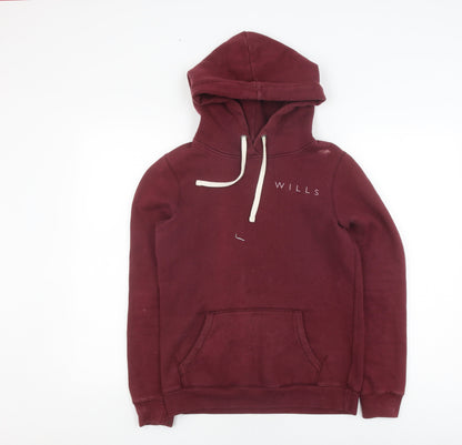Womens UK Size 6 Jack Wills Red Pullover Hoodie