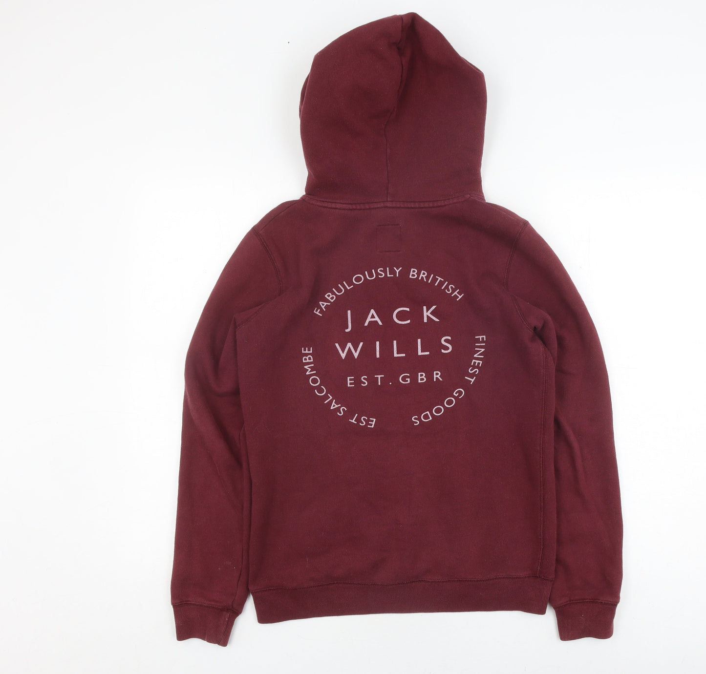 Womens UK Size 6 Jack Wills Red Pullover Hoodie