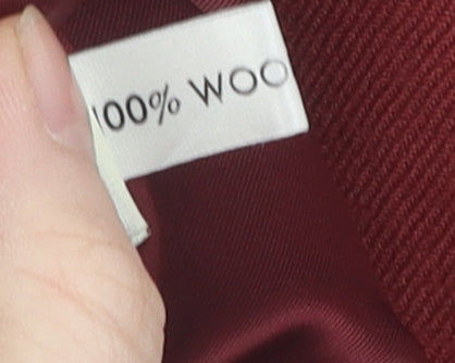 Austin Reed Women's Red Wool Double-Breasted Blazer Size 14