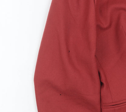 Austin Reed Women's Red Wool Double-Breasted Blazer Size 14