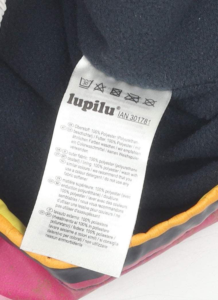 Lupilu Girls Multicoloured Striped Rain Coat Size 116