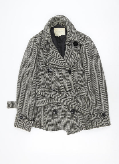 Womens UK Size 12 Edina Ronay Black Pea Coat