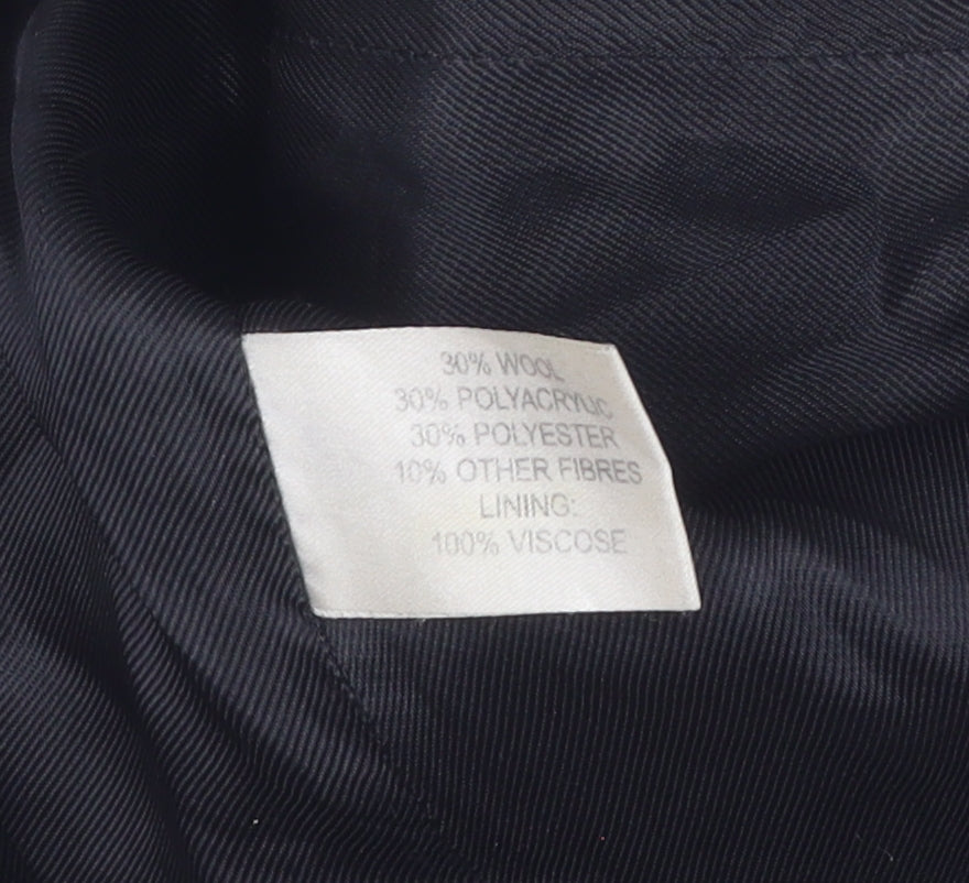 Womens UK Size 12 Edina Ronay Black Pea Coat