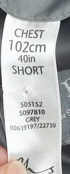 Mens UK Size 40 Jack Reid Regular Grey Suit Jacket