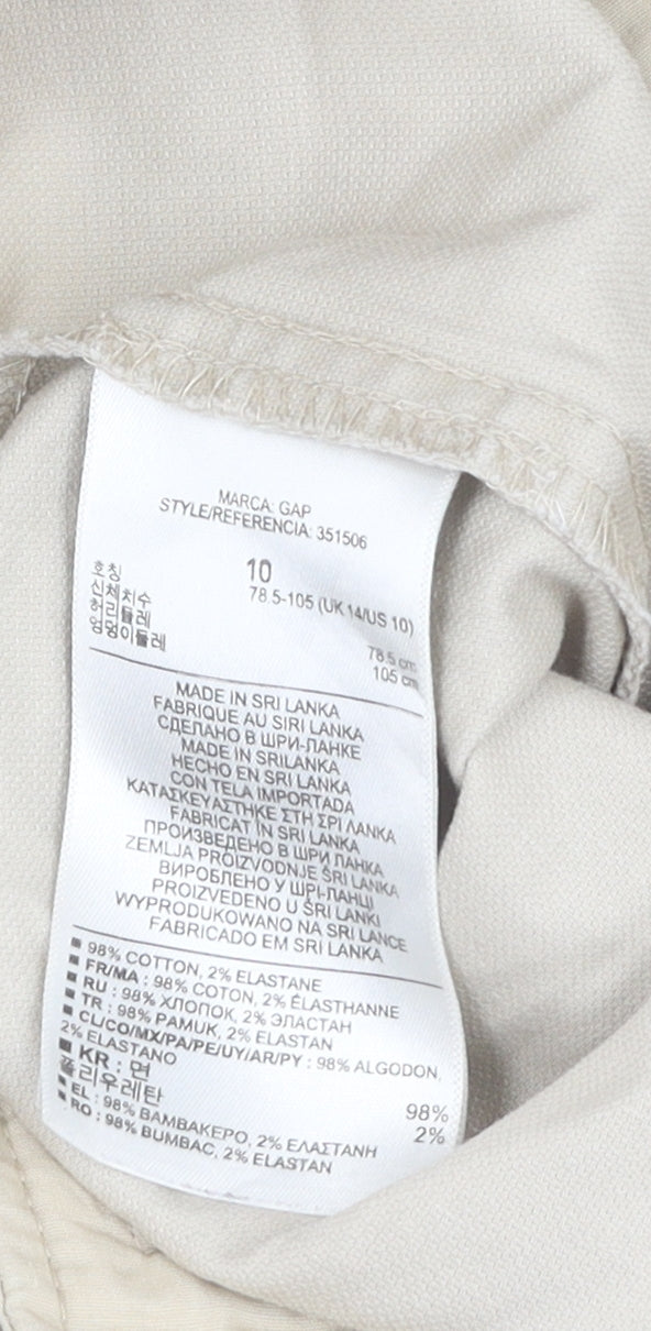 GAP Men's Beige Slim Cropped Trousers Size 14