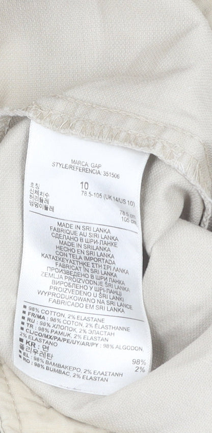 GAP Men's Beige Slim Cropped Trousers Size 14