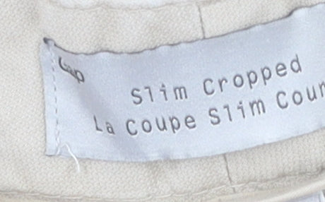 GAP Men's Beige Slim Cropped Trousers Size 14
