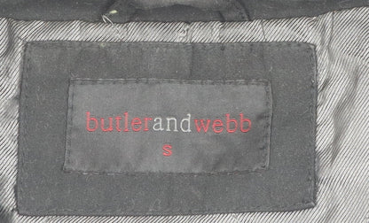 butlerandwebb Women's Black Mid-Length Coat, Size S