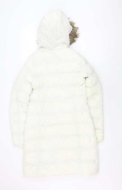 Womens UK Size XS Brave Soul Ivory Puffer Jacket