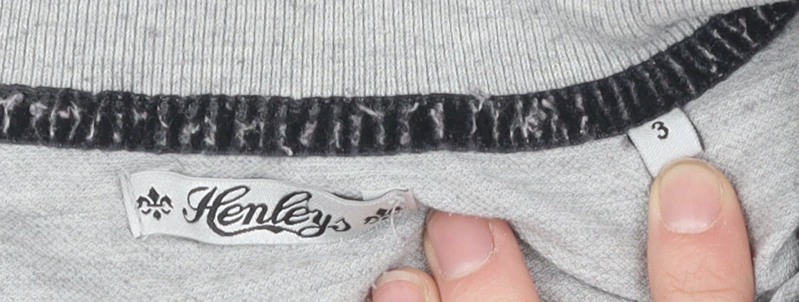 Henleys Men's Grey XS Polo, Short Sleeve, Buttoned, Regular Fit