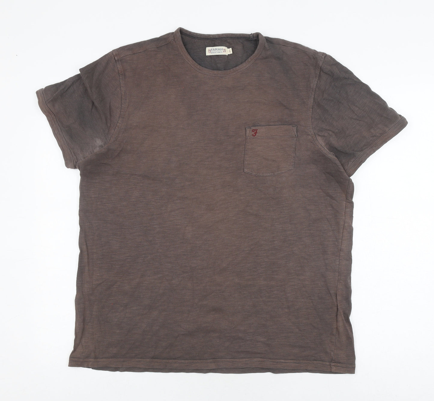 Mens UK Size L Farah Black  T-Shirt