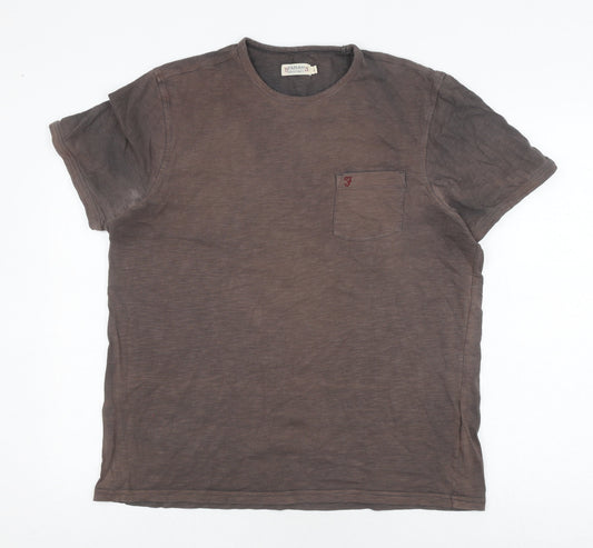 Mens UK Size L Farah Black  T-Shirt