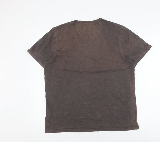 Mens UK Size L Farah Black  T-Shirt