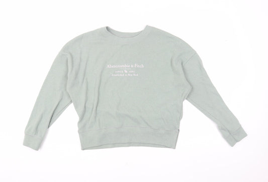 Abercrombie & Fitch Women's Green Pullover Sweater S