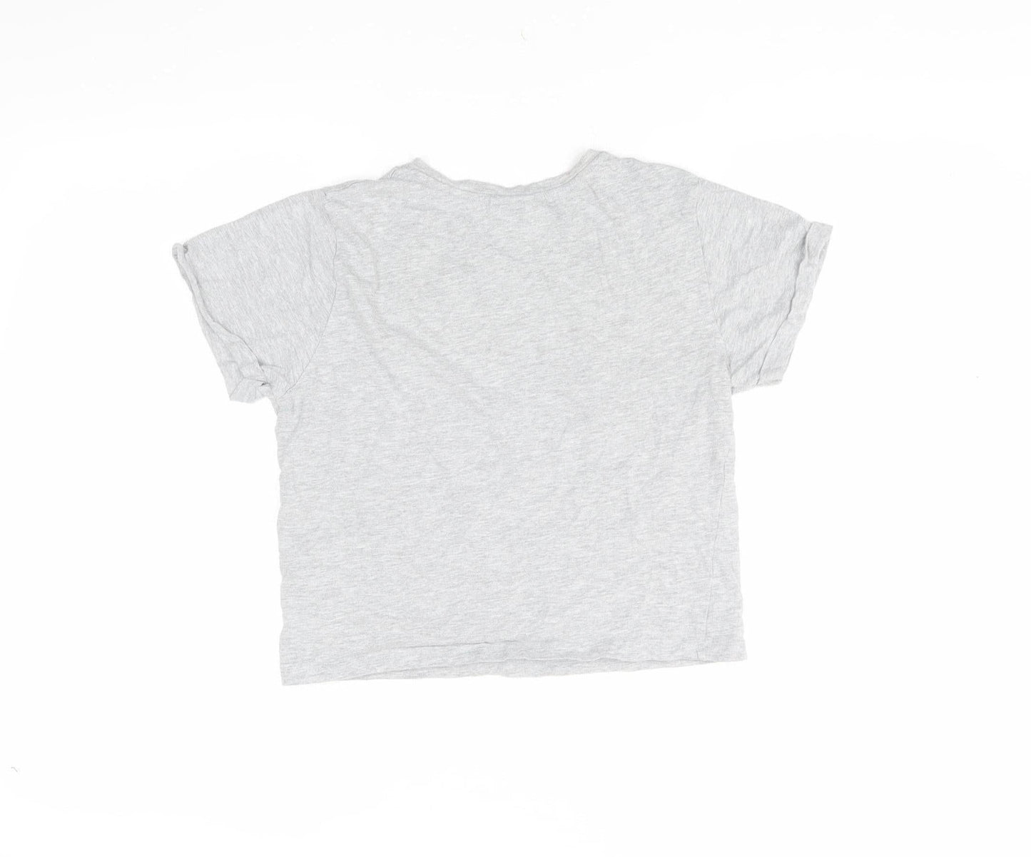 Friends Girls Grey Graphic T-Shirt S Regular Fit Casual