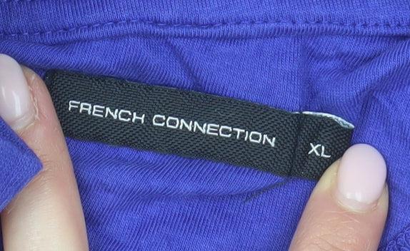 French Connection Men's Purple XL Polo Shirt