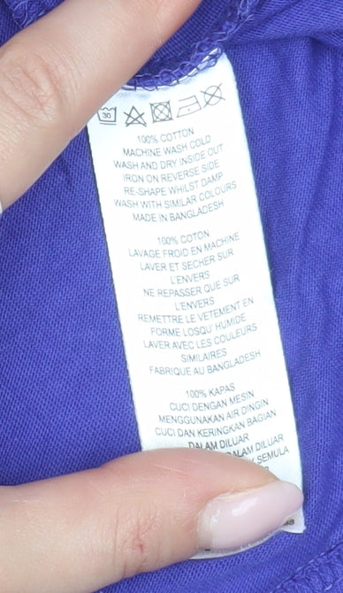 French Connection Men's Purple XL Polo Shirt