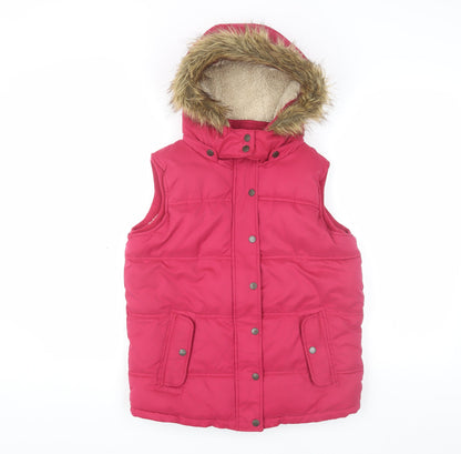 Teens UK Size 14 FatFace Pink Puffer Jacket