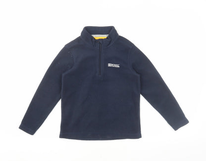 Regatta Boys Blue 1/4 Zip Fleece Sweatshirt, Size 7-8