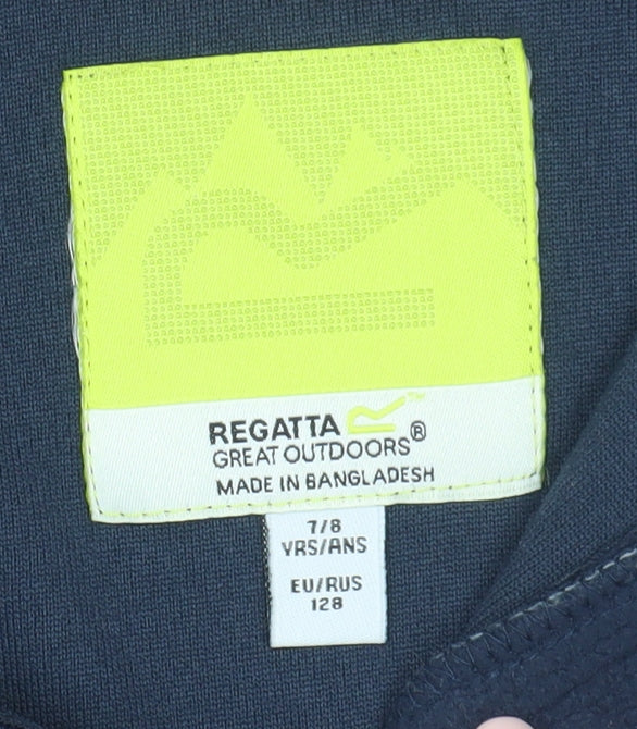 Regatta Boys Blue 1/4 Zip Fleece Sweatshirt, Size 7-8